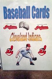 Cleveland Indians baseball card album cover.  This album is devoted to all vintage Indians players.