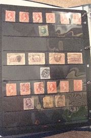 One page of stamp album
