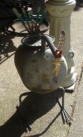 "Found object" garden sculpture