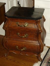 Small marble top chest