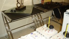 Black & chrome desk