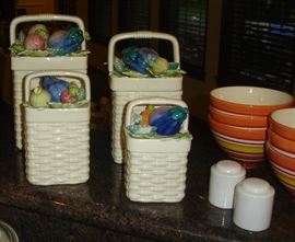 Fitz & Floyd canister set