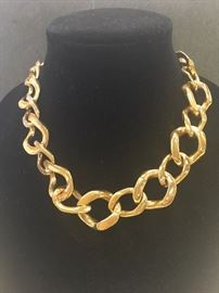 Vintage Gold Tone Link Necklace