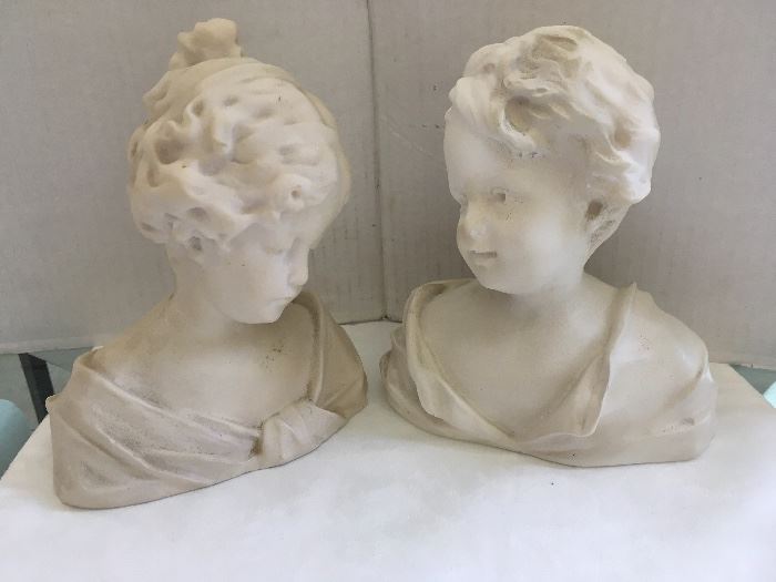 Composite Bust of Girl and Boy