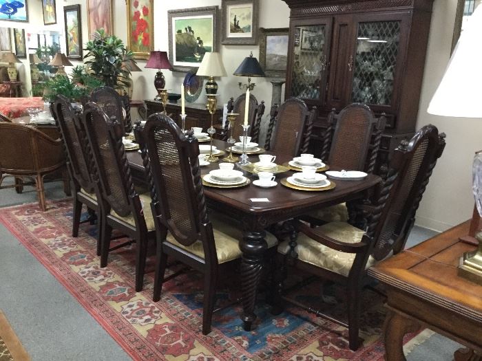Tommy Bahama Dining Room Set with China Cabinet