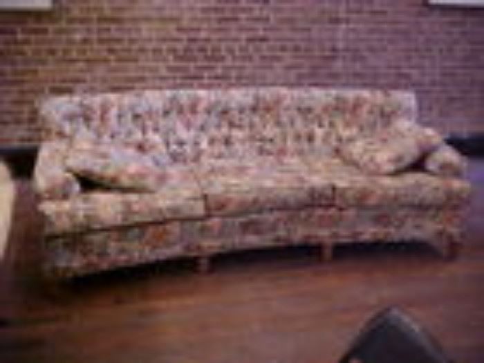 Upholstered sofa.