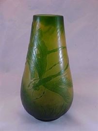 Modern Galle art glass vase.