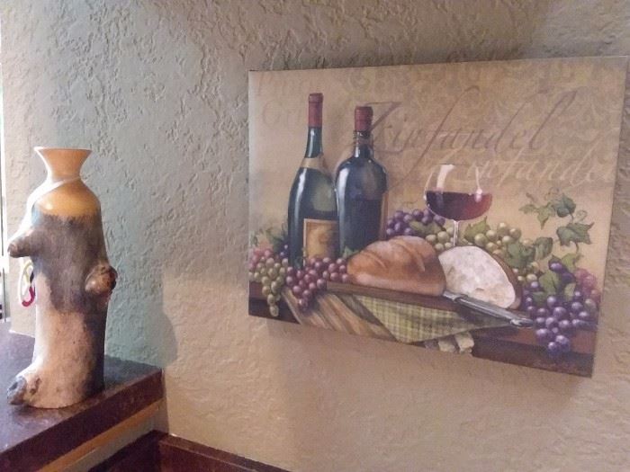 Wine canvas print