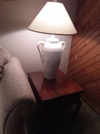  Matching tall end table lamps perfect for reading -end table not for sale