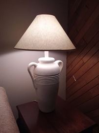  Matching tall end table lamps perfect for reading - end table not for sale