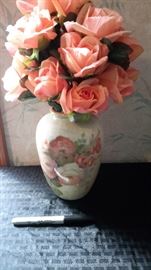 Pretty floral ceramic vase.
