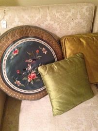Some of the decorative pillow selections