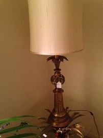 Large brass lamp