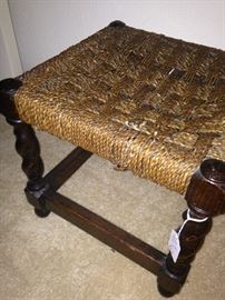 Small barley twist foot stool