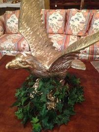 Exceptionally beautiful brass eagle