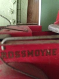 Vintage Rossmoyne fire truck
