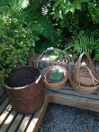 Some of the many baskets