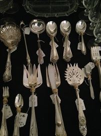 Miscellaneous silver plate flatware