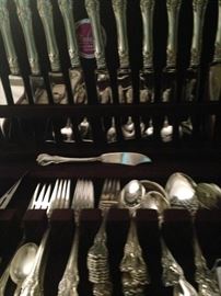73 pieces of Towle Old Master sterling silverware