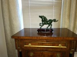 Jade Horse on Pedestal