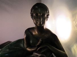 Chiparus Lady Reclining on Fainting Bed Reproduction