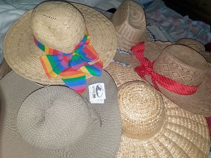 Women's straw summer hats