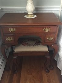 hand crafted vintage small table desk