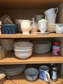 assorted kitchen dishes