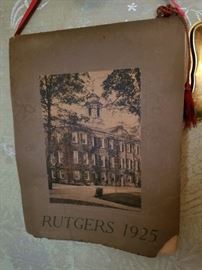 1925 Rutgers University Calendar w 12 original black and white photographs