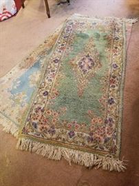 Various antique Asian rugs