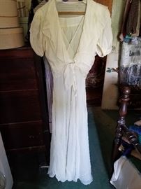 1930's Silk Negligee and jacket