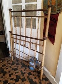 Antique Iron full size bed frame