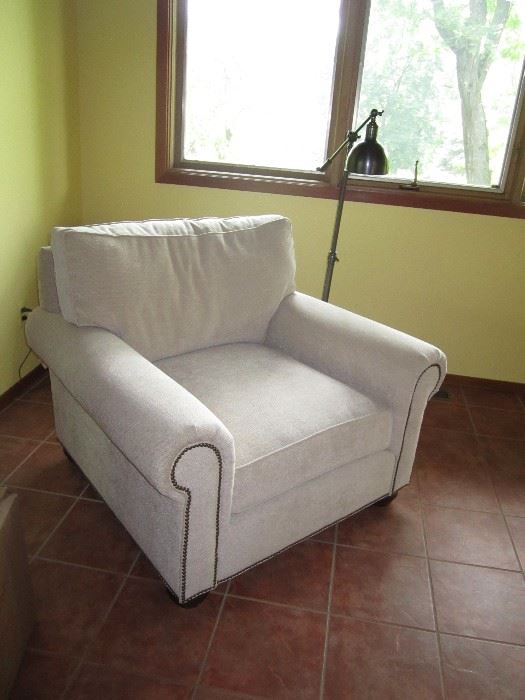 Armchair and lamp