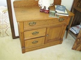 Antique Wash Stand Console