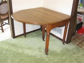 Antique Wood Drop Leaf Table