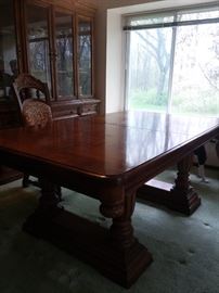 Executive Style Solid Wood Dining Set