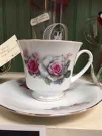 Cup  Saucer with Roses