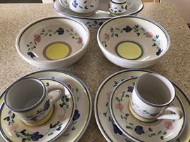 VERY LARGE Set of Caleca Dinnerware including serving pieces