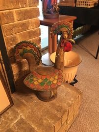 Unique ceramic rooster 