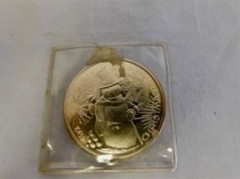 Troy Ounce sterling Christmas Coin