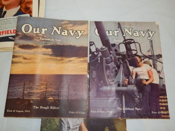 Vintage "Our Navy" Magazine