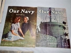 Vintage "Our Navy" Magazine
