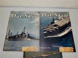 Vintage "Our Navy" Magazine