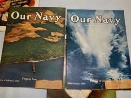 Vintage "Our Navy" Magazine
