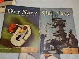 Vintage "Our Navy" Magazine