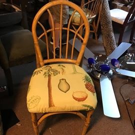 Set of two bamboo chairs