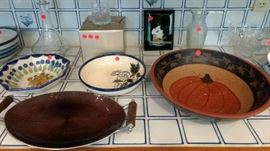 Lots of fun serving dishes.