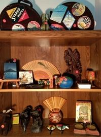 Some of the decorative items you will find on sale. Items from Central America, Japan, and India.