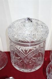 Crystal bisquit jar