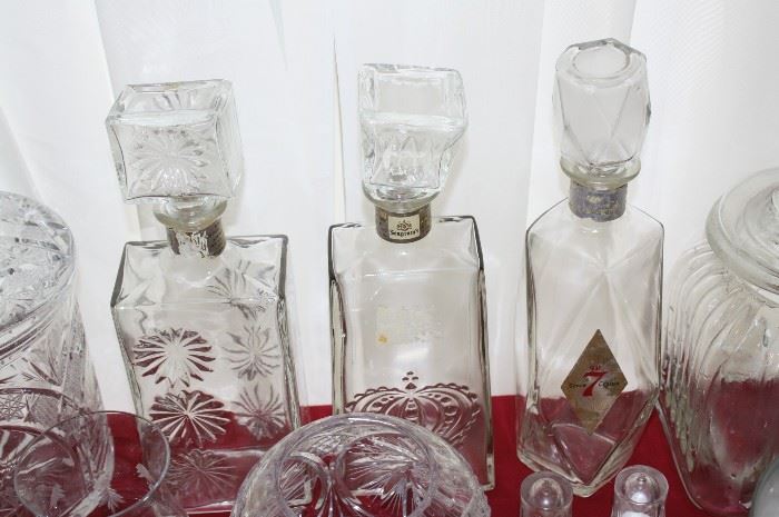 vintage decanters
